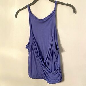 NWOT Pilcro Anthropologie Purple Wrap Front Tank Top Blouse